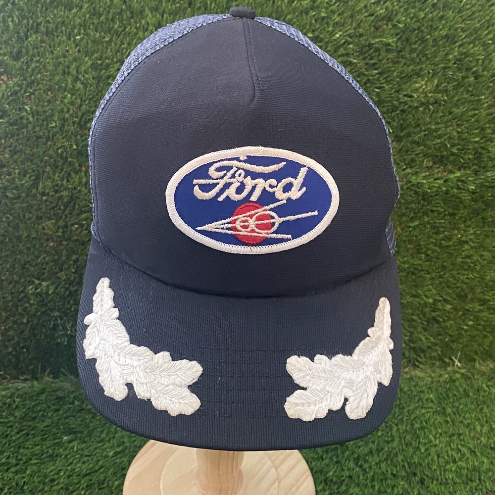 Vintage Ford flathead V8 Trucker cap embroidered wings Adjustable